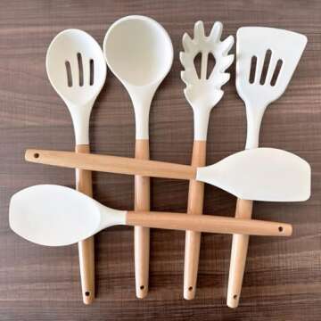 IOCBYHZ Heat-Resistant Kitchen Utensils Set 6Pcs