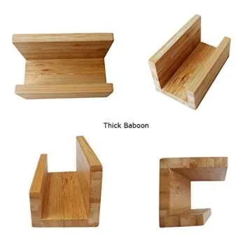 Elegant Bamboo Business Card Holder for Professional Spaces