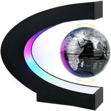 Magnetic Levitating Globe with LED Light - Cool Desk Gadget