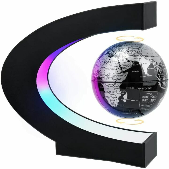 Magnetic Levitating Globe with LED Light - Cool Desk Gadget