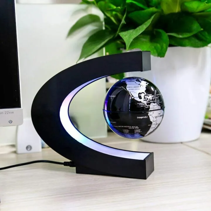 Magnetic Levitating Globe with LED Light - Cool Desk Gadget