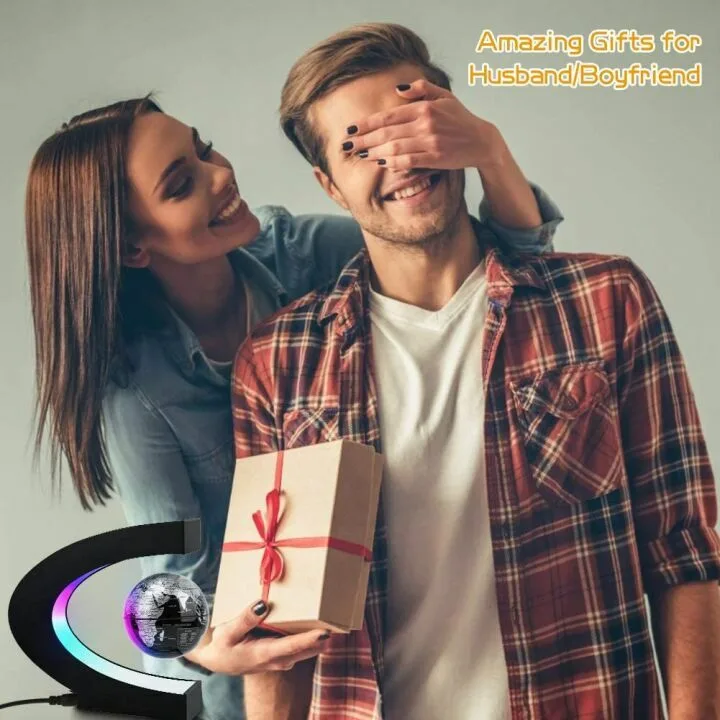 Magnetic Levitating Globe with LED Light - Cool Desk Gadget