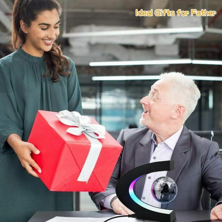 Magnetic Levitating Globe with LED Light - Cool Desk Gadget