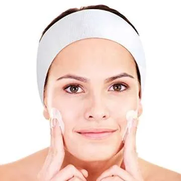 Pimoys Disposable Spa Headband for Women, 30 Count Skincare Facials Headbands for Esthetician Supplies Stretch Headbands for Women's Hair