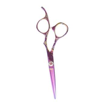 Salon Care Rainbow Carved Shears for Stylish Haircuts