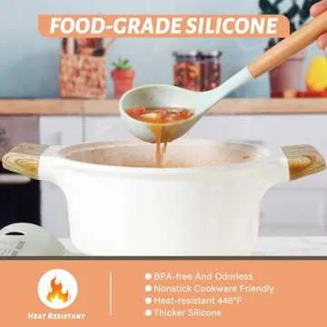 Hvygss 26-Piece Silicone Kitchen Utensil Set with Holder