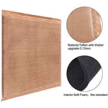 Aonesy 10 Pack Heat Press Pillow Bundle - Includes 4 Transfer Pillows, 4 Teflon Sheets and 2 Roll of Tape for Heat Press Printing and Vinyl Projects