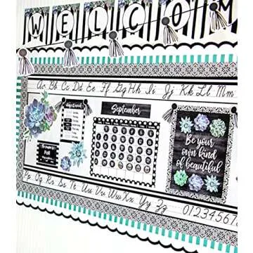 Cursive Alphabet Mini Bulletin Board Set for Classrooms