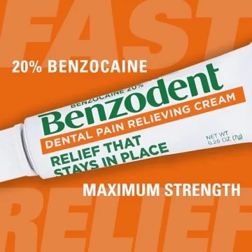 Benzodent Pain Relieving Dental Cream for Dentures and Braces
