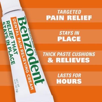 Benzodent Pain Relieving Dental Cream for Dentures and Braces