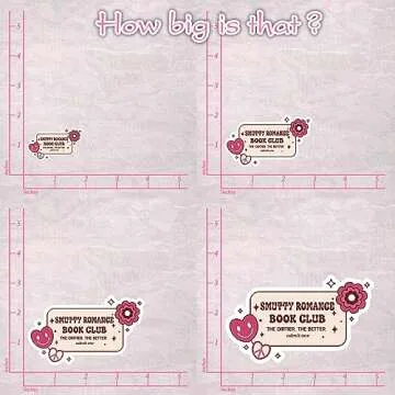 STICKYAME 3pcs Sm*tty Romance Sticker, Book Club Decal, Reader Waterproof Vinyl Sticker for Laptop, Phone, Water Bottles, Skateboard, Multi Color, Outdoor Use