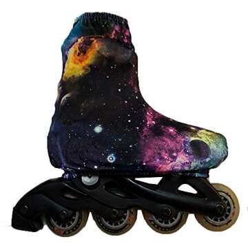 Victoria's Challenge Ice Skate Boot Cover VCBC01 red Pink Royal 1 Pair Navy Polyester Galaxy