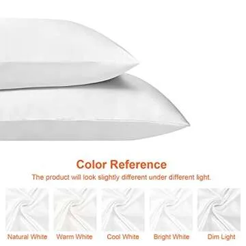 EHEYCIGA Satin King Pillow Cases 2 Pack Soft for Hair and Skin