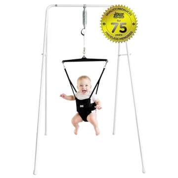 Jolly Jumper *Classic* (Black) - Trusted by Parents, Loved by Babies for Over 75 Years. The Original Baby Exerciser and Your Alternative to Activity Centers and Baby Bouncers.