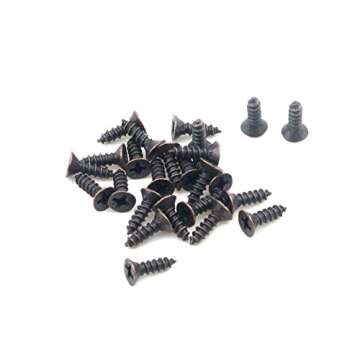 Antrader Vintage Shell Pull Handles Set of 12 - Copper Tone