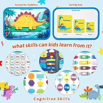 Giant Cabbage Busy Board Sensory Toys for Toddlers 1 2 3 4, Toddler Travel Activities Educational To...