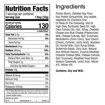 WonderSlim Cheddar Protein Chips - Low Fat & Gluten Free Snack