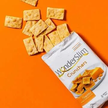 WonderSlim Cheddar Protein Chips - Low Fat & Gluten Free Snack