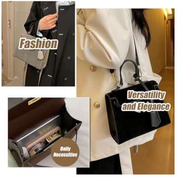 Top Handle Satchel Women Handbags Purse Leather Mini Satchel Bags Shoulder Bag for Ladies