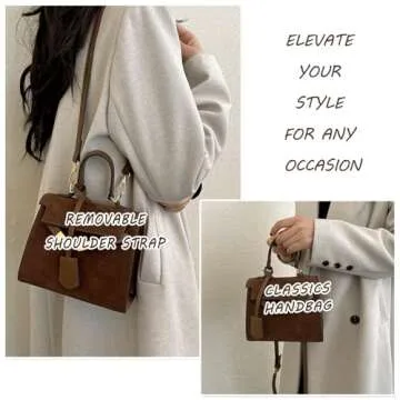 Top Handle Satchel Women Handbags Purse Leather Mini Satchel Bags Shoulder Bag for Ladies