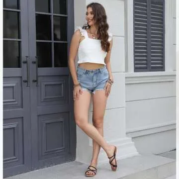 FITORY Women's Flat Toe Ring Thong Sandals for Summer