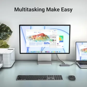 UGREEN Revodok USB C Hub 6 in 1 USB C Dongle 4K HDMI, 3 USB 3.0 Ports, SD/TF Card Reader Compatible with MacBook Pro, MacBook Air, iPad, iPhone 16 15 Pro/Pro Max. Space Grey