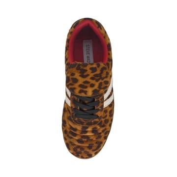 Steve Madden Women's Madrid Leopard Sneakers for Comfort
