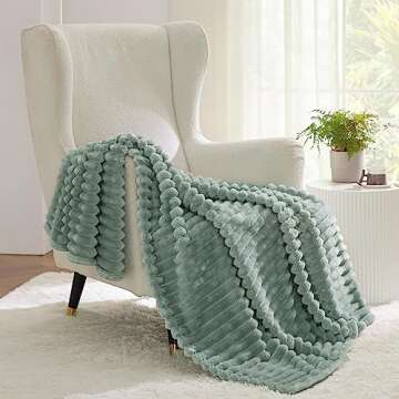 Bedsure Twin Blanket for Couch - GentleSoft Cozy Soft Blankets for Women, Cute Small Fleece Throws f...