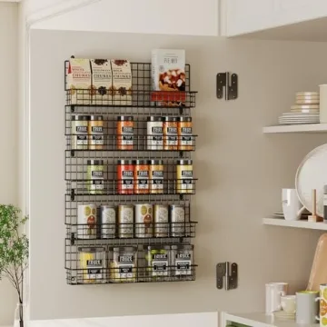 X-cosrack 5-Tier Spice Rack Organizer for Kitchen Storage