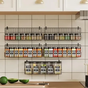 X-cosrack 5-Tier Spice Rack Organizer for Kitchen Storage
