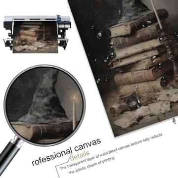 Vintage Halloween Canvas Wall Art for Festive Decor