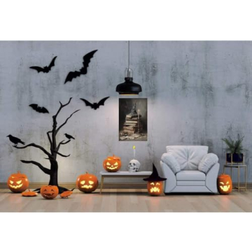 Vintage Halloween Canvas Wall Art for Festive Decor