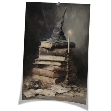 Vintage Halloween Canvas Wall Art for Festive Decor