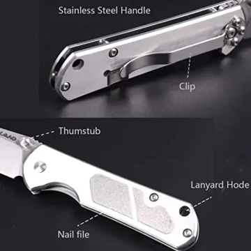 Sanrenmu 7010 Folding Pocket Knife for Everyday Carry