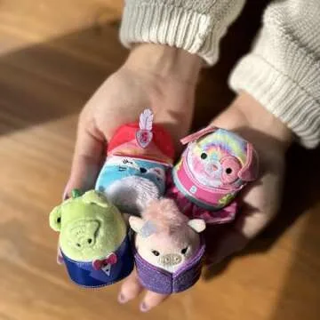 Squishmallows Squishville Series 10 Mini Mystery Plush (5 Pack) Official Jazwares Plush - Collectible Soft & Squishy Easter Eggs Blind Capsules - Styles May Vary - Gift for Boys, Girls & Kids