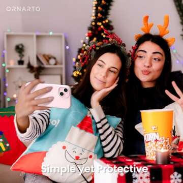 ORNARTO Compatible with iPhone 15 Plus Case 6.7", Slim Liquid Silicone 3 Layers Full Covered Soft Gel Rubber Cover Protective Phone Case with Anti-Scratch Microfiber Lining-Pink