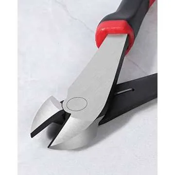 IGAN 7-inch Wire Cutters, Spring-loaded Side Cutters Dikes, Ultra Tough and Durable Diagonal Cutting Pliers in CRV Steel, Heavy Duty Cutting Pliers for Electrical, Artificial Flowers and Homes