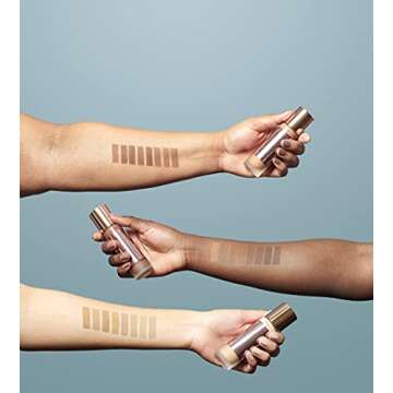 Makeup Revolution Conceal & Define Foundation, Cream Foundation Makeup, Full Coverage, For Medium Skin Tones, Vegan & Cruelty-Free, F7, 23ml