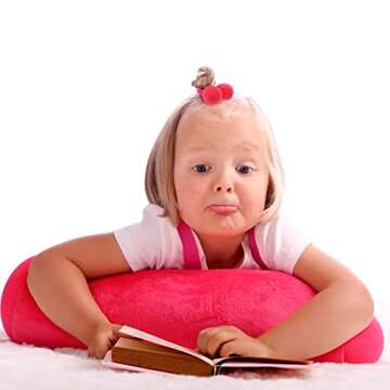 Qearl 40 PCS Pom Pom Hair Ties for Kids - 20 Colors