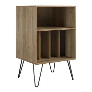 Elegant Novogratz Concord Turntable Stand for Vinyl Records