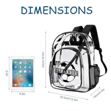 Customized Clear Backpacks for Boys - Stylish School Gear
