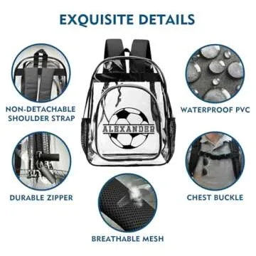 Customized Clear Backpacks for Boys - Stylish School Gear