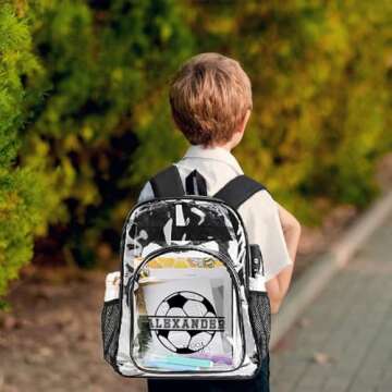 Customized Clear Backpacks for Boys - Stylish School Gear
