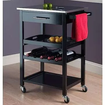 Winsome Anthony Kitchen Cart Stainless Steel Top (20326)