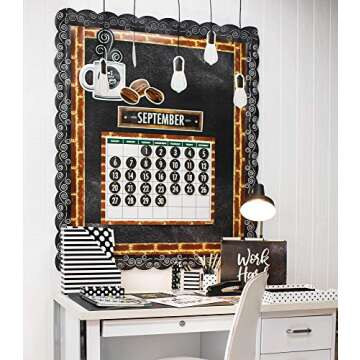 Schoolgirl Style Industrial Café 36 Piece Vintage Light Bulb Bulletin Board Cutouts, Light Bulb Bulletin Board and Locker Decorations, Rustic Classroom Décor