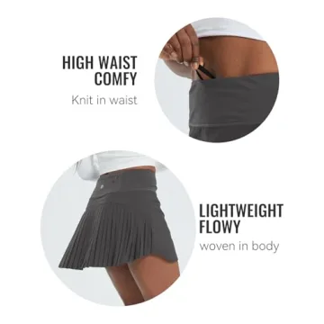 Stylish BALEAF Pleated Tennis Skirt for Active Women