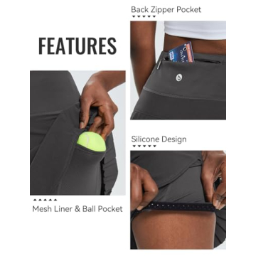 Stylish BALEAF Pleated Tennis Skirt for Active Women