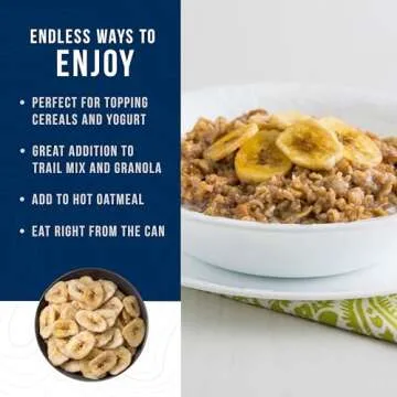 Augason Farms Banana Chips - Sweet Crunchy Snack