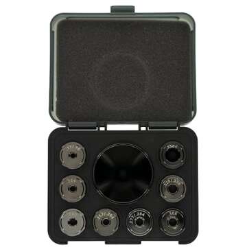 Frankford Arsenal Aluminum Powder Funnel Kit with Interchangeable Nozzles for Precision Reloading