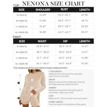 NENONA Women's Chic Spring Summer 2 Piece Lounge Sets